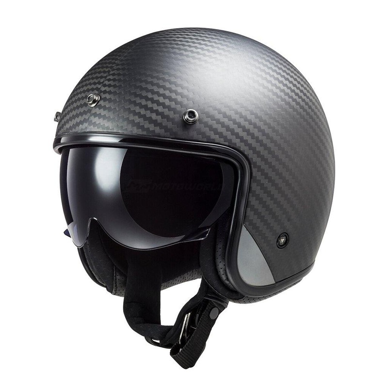 LS2 OF601 BOB II CARBON MOTORCYCLE OPEN FACE HELMET
