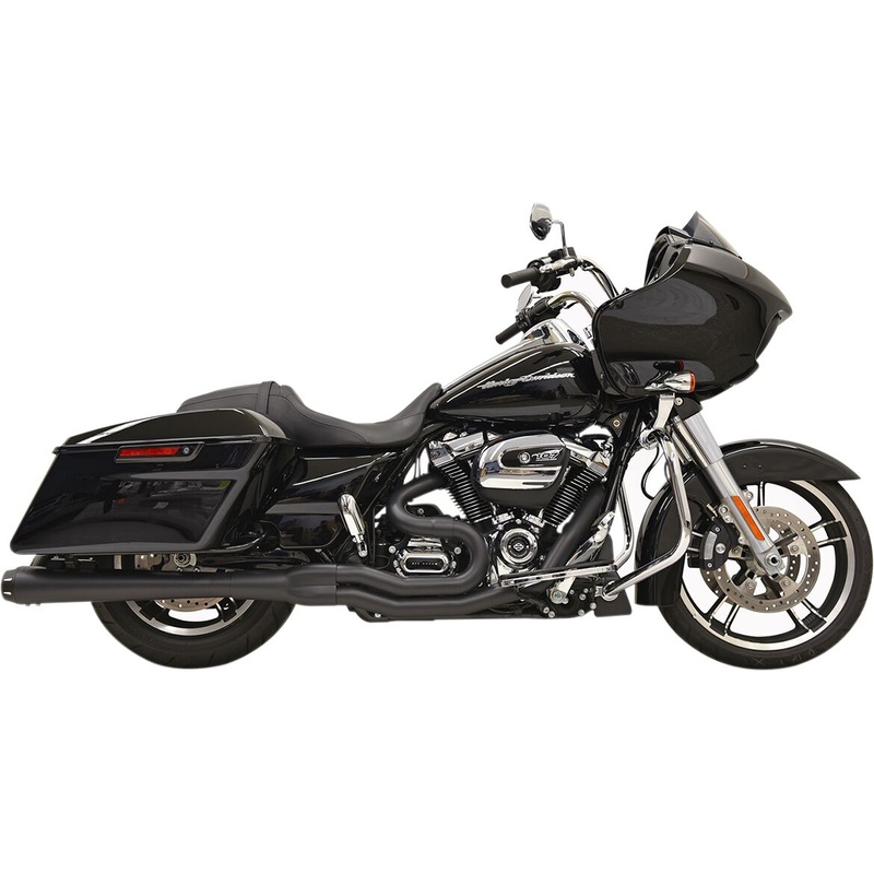 Road Rage B4 2:1 Exhaust System Megaphone Muffler, Black – 17+ Touring
