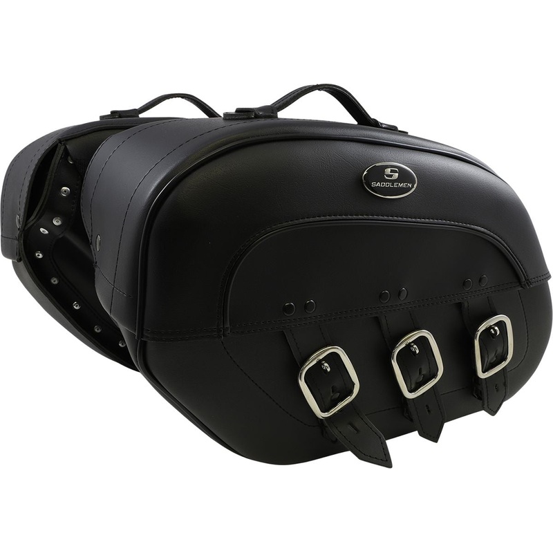 Saddlemen S4 Drifter Rigid-Mount Specific-Fit Quick-Disconnect Saddlebags Black For Honda VTX 1300 C 2004-2009