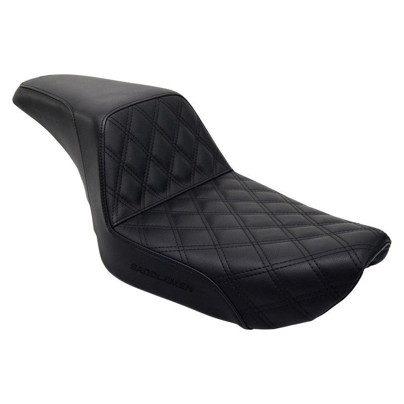 Saddlemen – Step Up Seat – 1996-2003 Dyna FXD – Lattice Diamond Stitch