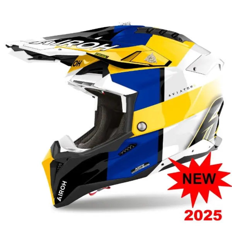 Airoh Aviator 3 Monarch Blue / Yellow
