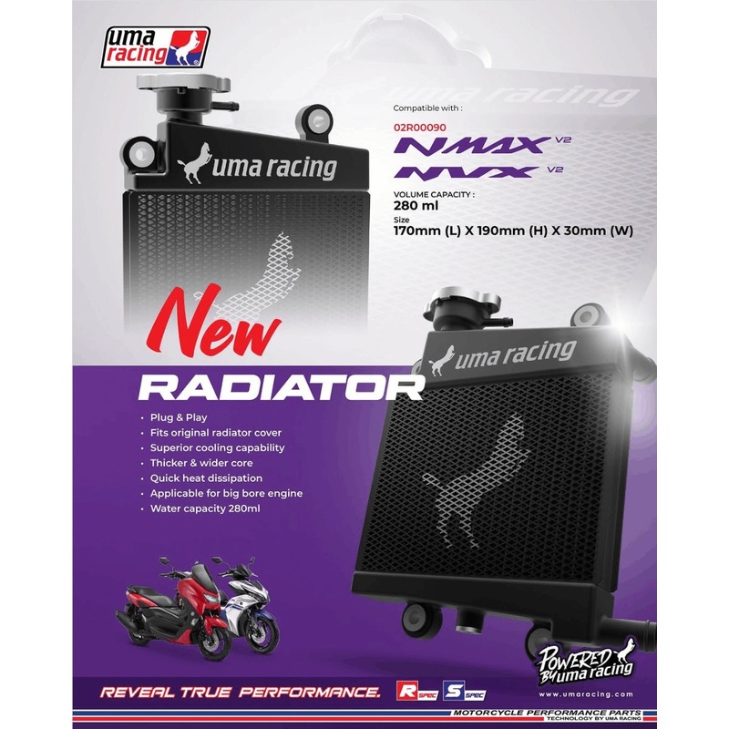 UMA RACING RADIATOR AEROX 02R00090