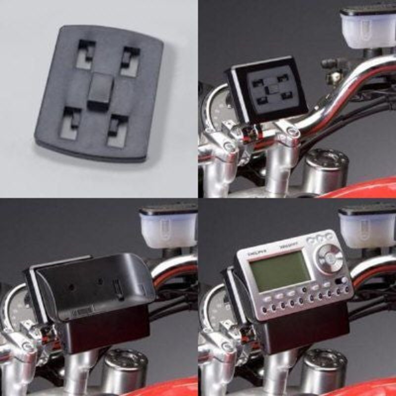 BMW F800GS GPS Mountable Radio cradle with single square pin Ztechnik Z6400