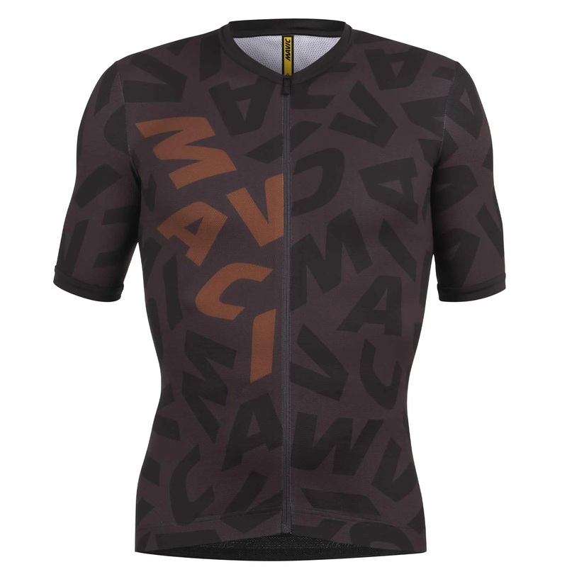Mavic Aksium Graphic Short Sleeves Cycle Jersey Bronze / Carbon
