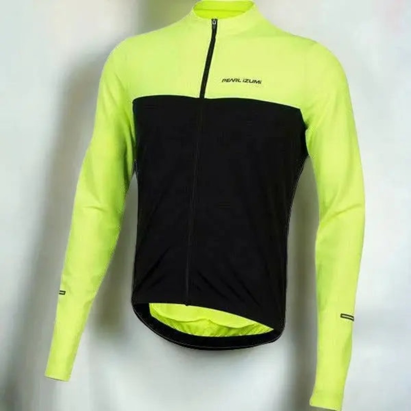 Pearl Izumi Quest Thermal Jersey Screaming Yellow / Navy