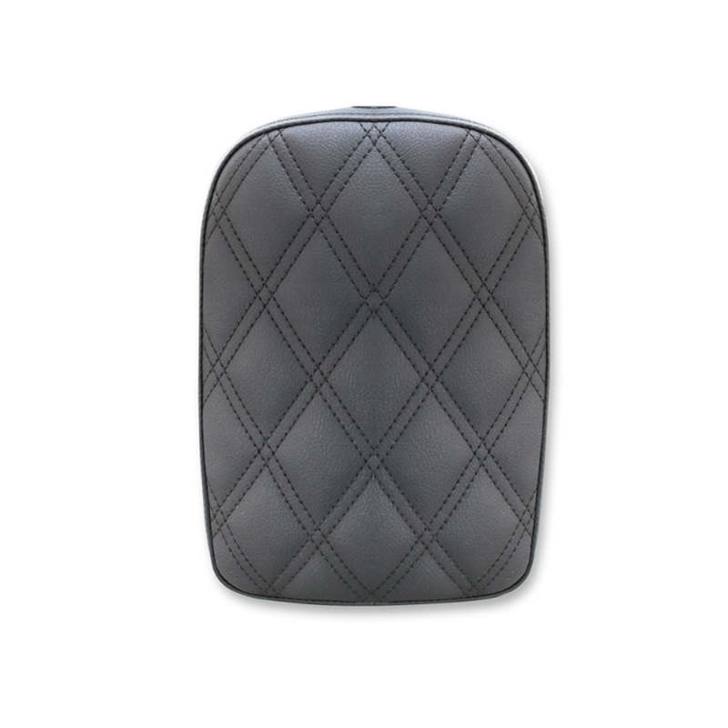 SADDLEMEN – Detachable Pillion Pad – Detachable Pillion Pad – Lattice Stitched – Black