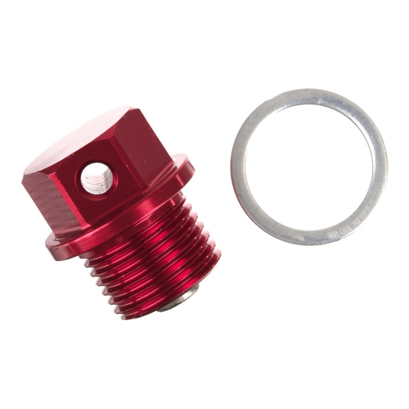 Whites Magnetic Sump Plug M14 x 10 x 1.25 – Red