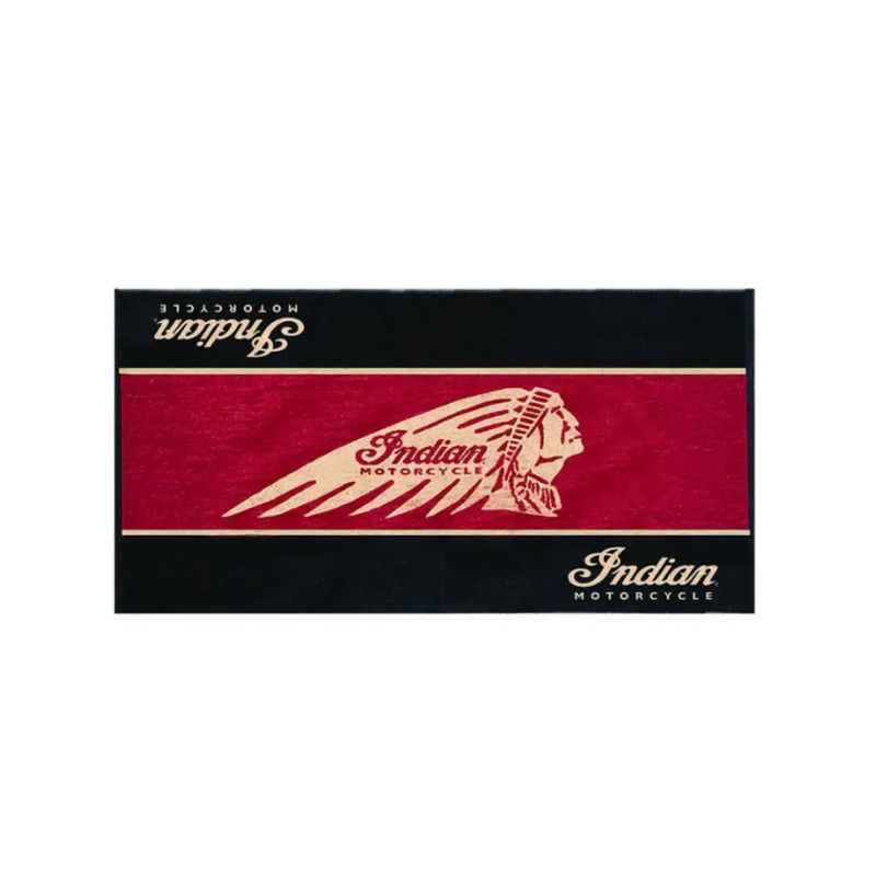 Beach Towel, Black/Red