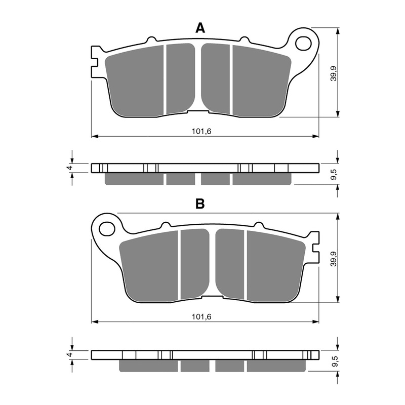 GOLDfren Brake Pads GF323 – S3