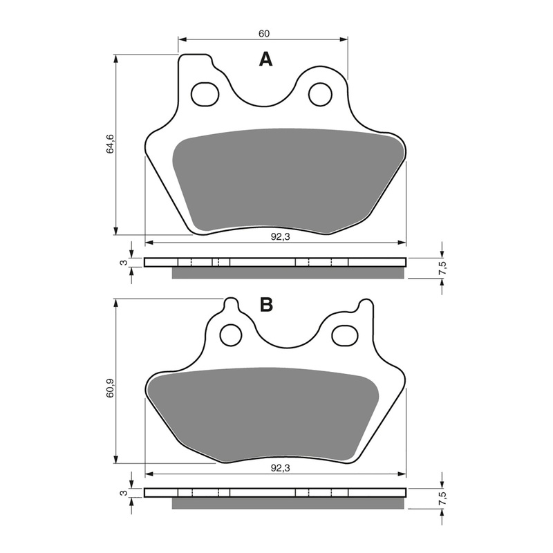 GOLDfren Brake Pads Sintered Sports GF181 – S3 ( PH279 / PH347 )