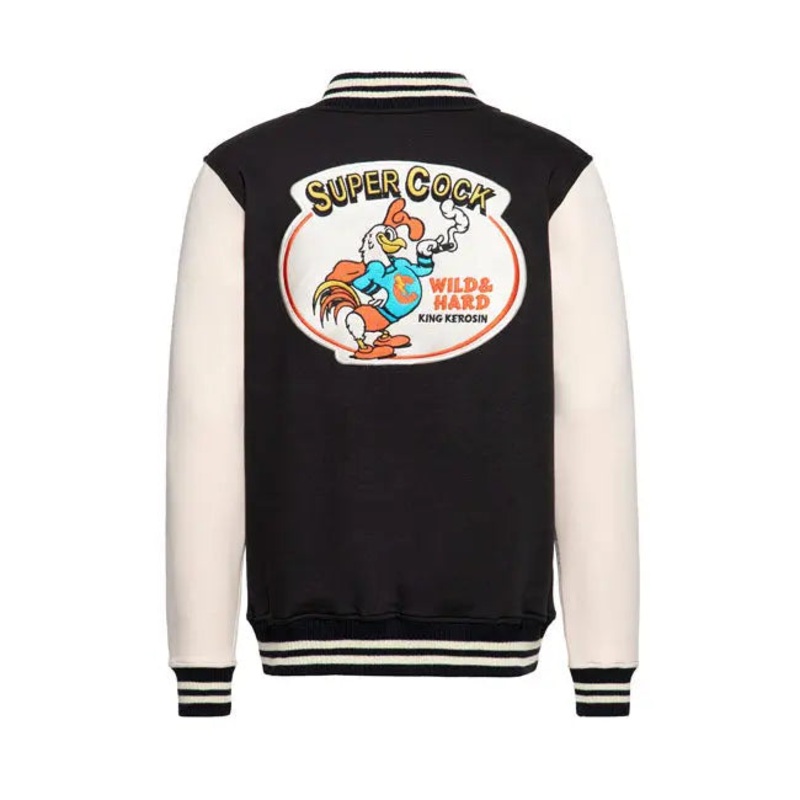 King Kerosin Super Cock Textile Jacket Black
