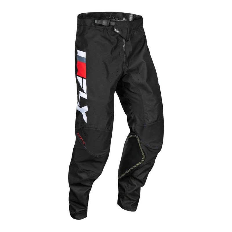 FLY Racing Youth Kinetic Prix Pants – Red / White / Grey