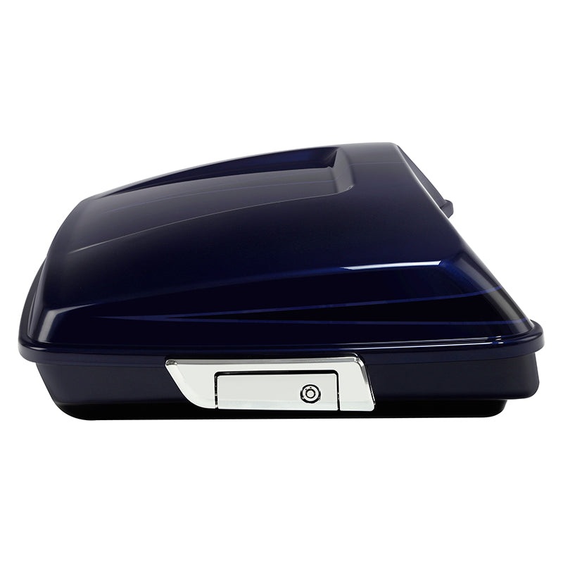 HR3 Zephyr Blue / Black Sunglo 5.5″ Razor Style Tour Pack Luggage For 14-24 Harley Touring