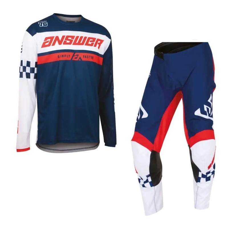 Answer Racing Arkon Octane Motocross Pant & Jersey Kit Navy / White