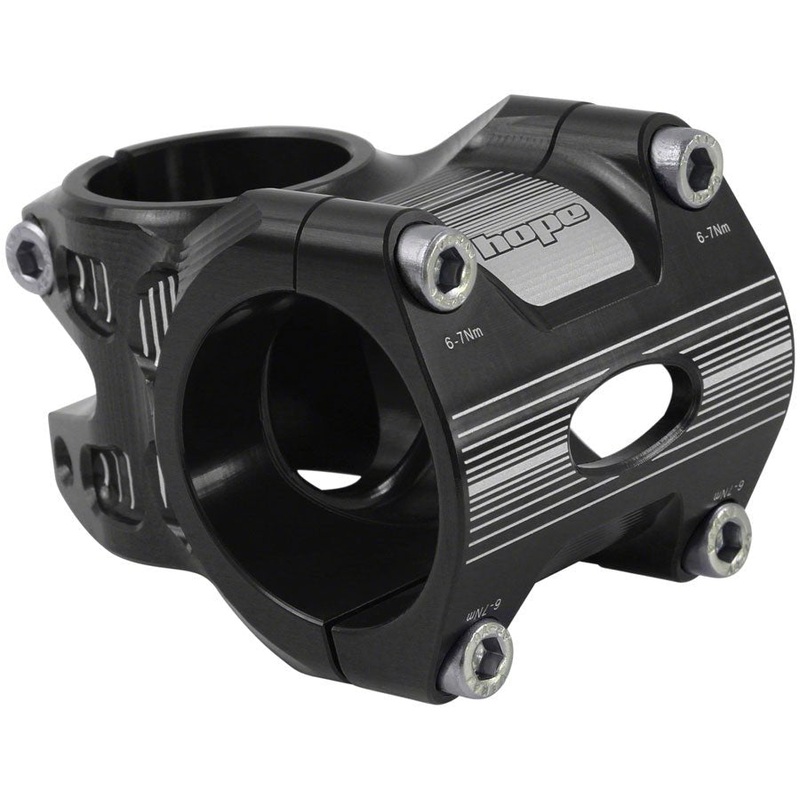 Hope AM/Freeride Stem – 35mm 35 Clamp +/-0 1 1/8″ Aluminum Black