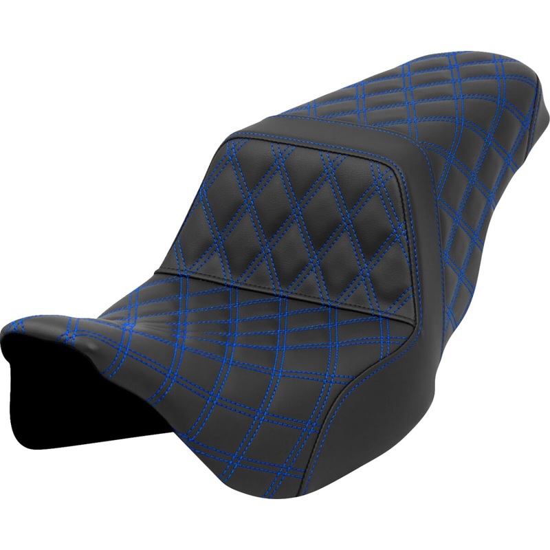 Step Up LS Seat, Blue Stitch – 08-23 Touring