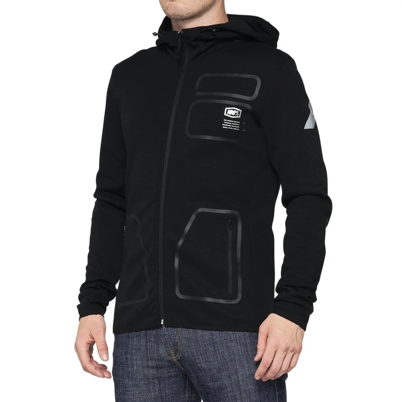 100% Viceroy Tech Zip Hoodie Black
