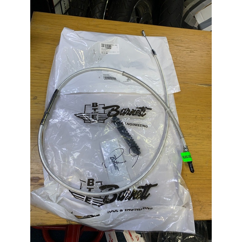 Harley-Davidson FLHR FLHT S Clutch Cable Barnett Braided 106-30-10053 62” chrome