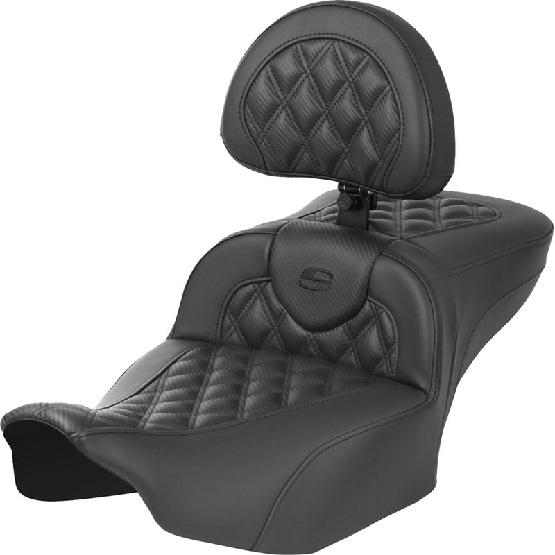 Roadsofa Extended Reach CF LS With Driver’s Backrest Seat, Black Stitch – 23+ Touring