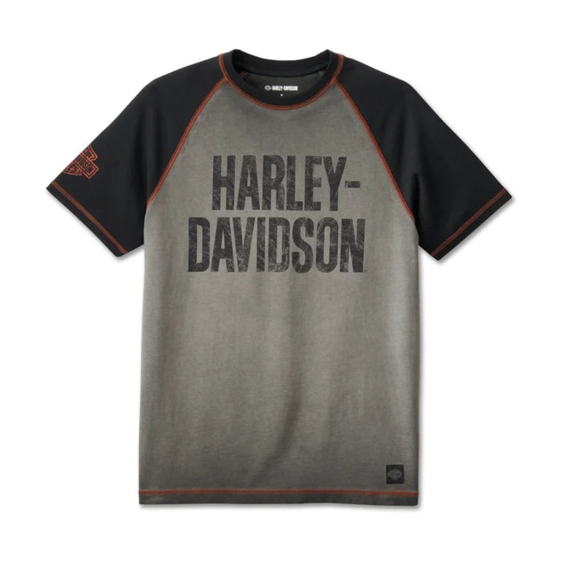 Genuine Harley-Davidson  Men’s Iron Bar Raglan Tee  99187-24VM