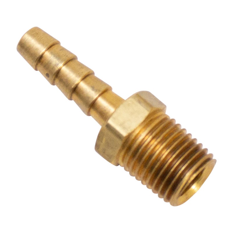 Straight  1/4″ NPT x 1/4″ Hose Barb Fitting – Brass
