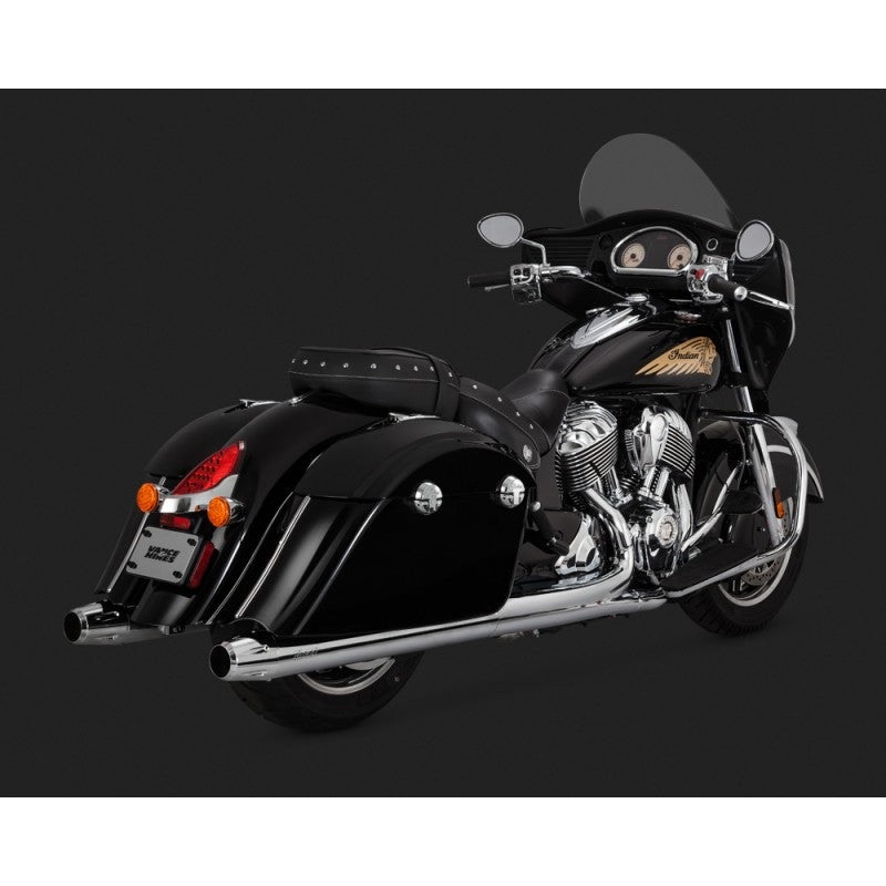 Vance and Hines exhaust 18537 Mufflers  to FIT  Indian Chieftain & Roadmaster mufflers  Slip-Ons, Chrome