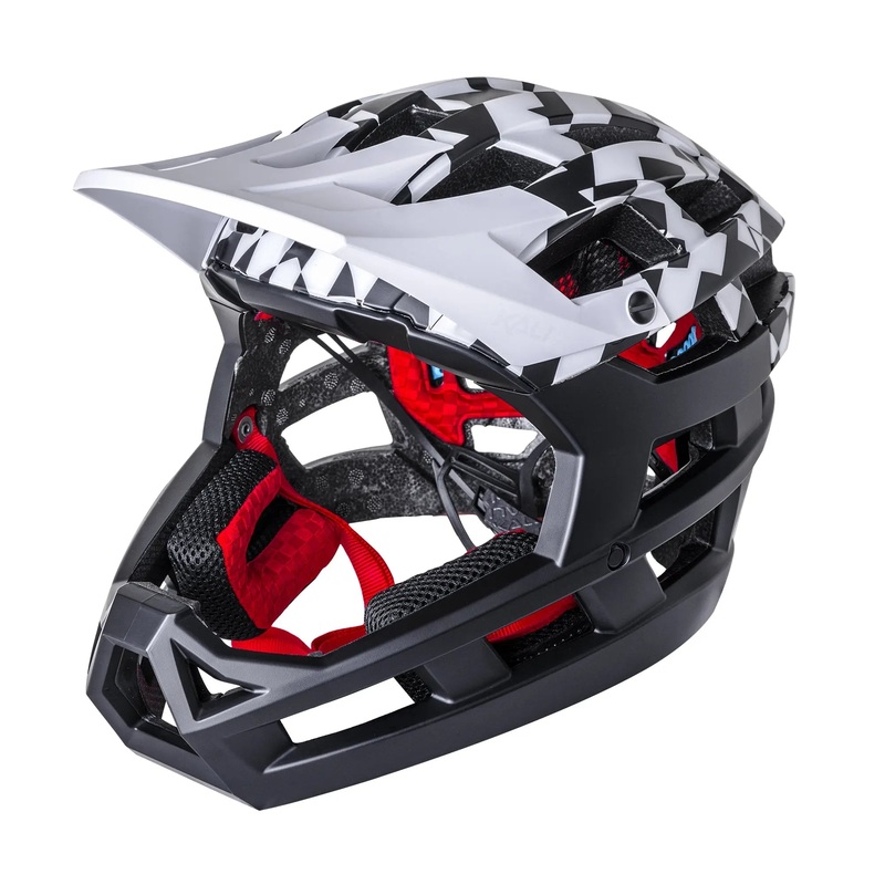 Kali LTD Invader 2.0 Glitch Cycle Helmet Gloss Black / White