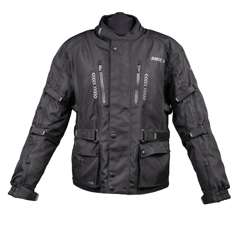 Bike It ‘Triple Black’ Waterproof Adventure Motorcycle Jacket – Small