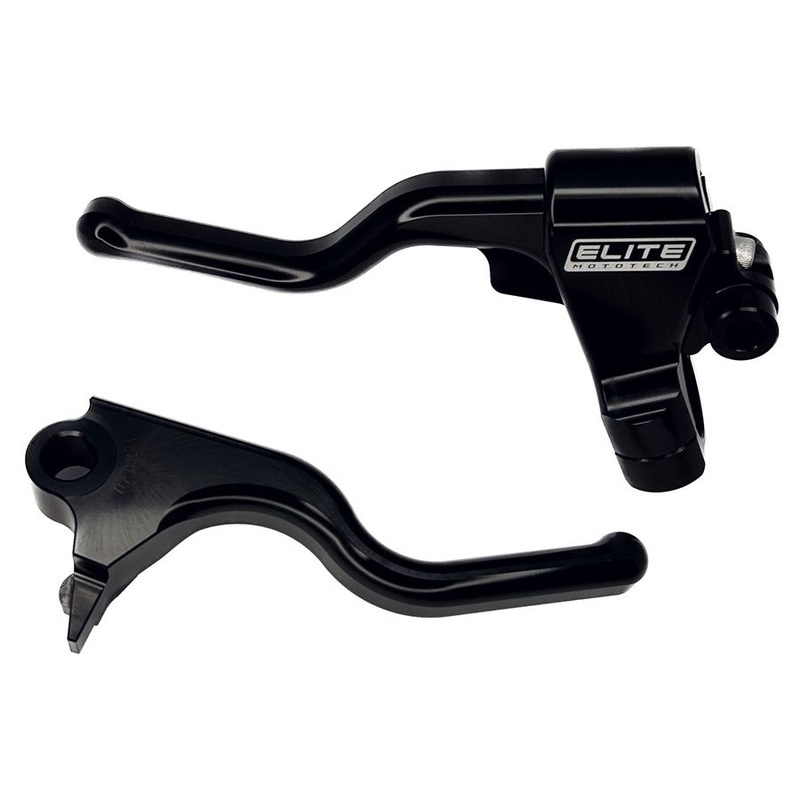 Elite Mototech HD “EZ-PULL” 18-24 Softail Clutch & Brake Lever Set Black