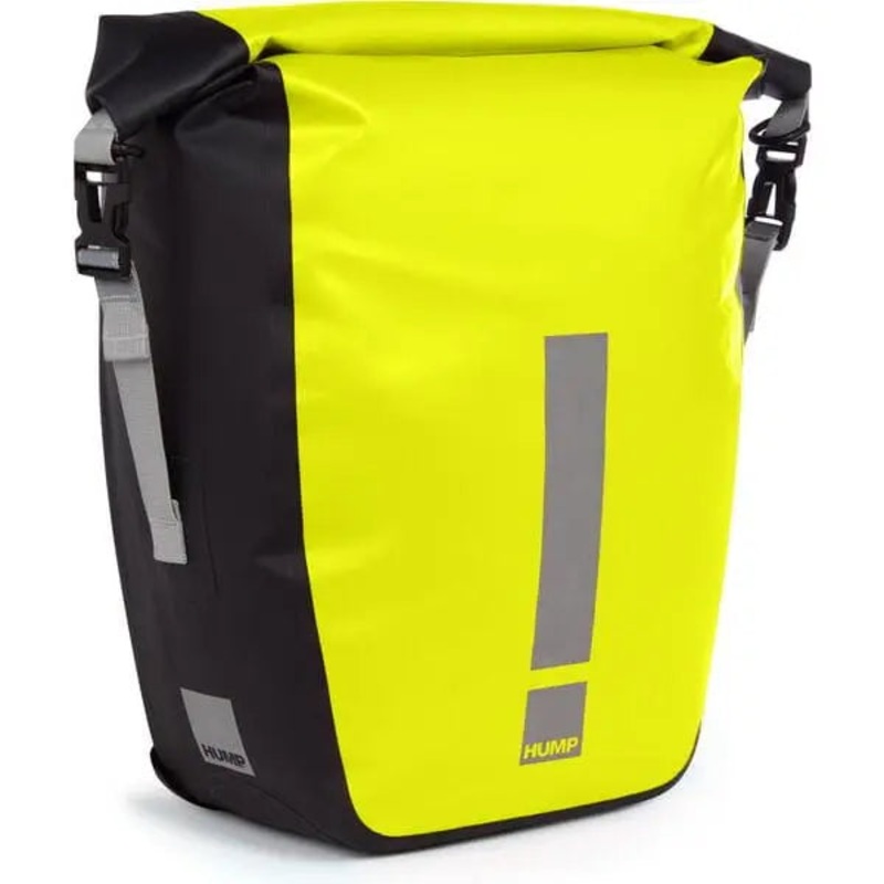 HUMP Reflective Waterproof Single Cycle Pannier Hi-Viz Yellow