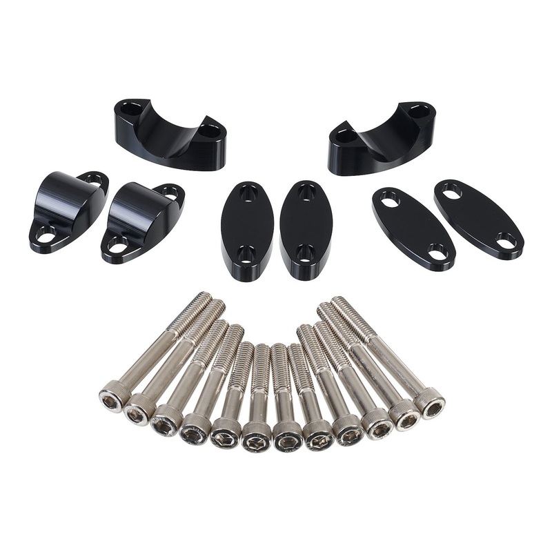 Whites Handlebar Mount 1-1/8″ Riser Adaptor Black