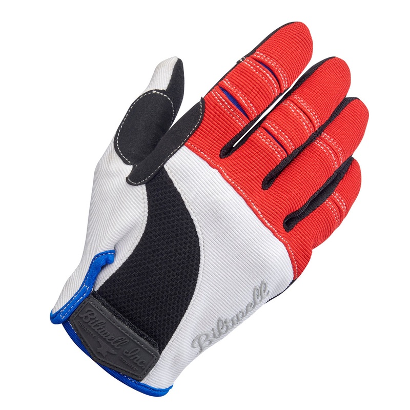 CLOSEOUT Moto Gloves – Red/White/Blue