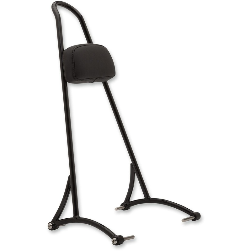 Sissy Bar Tall W/Pad Black