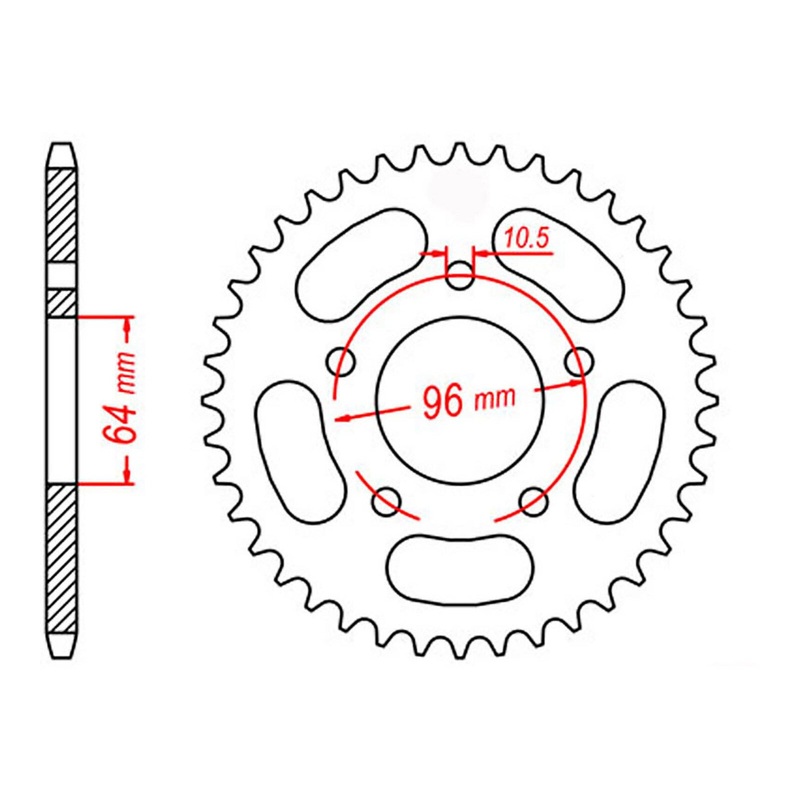 Sprocket Rear OE Steel 50T #520