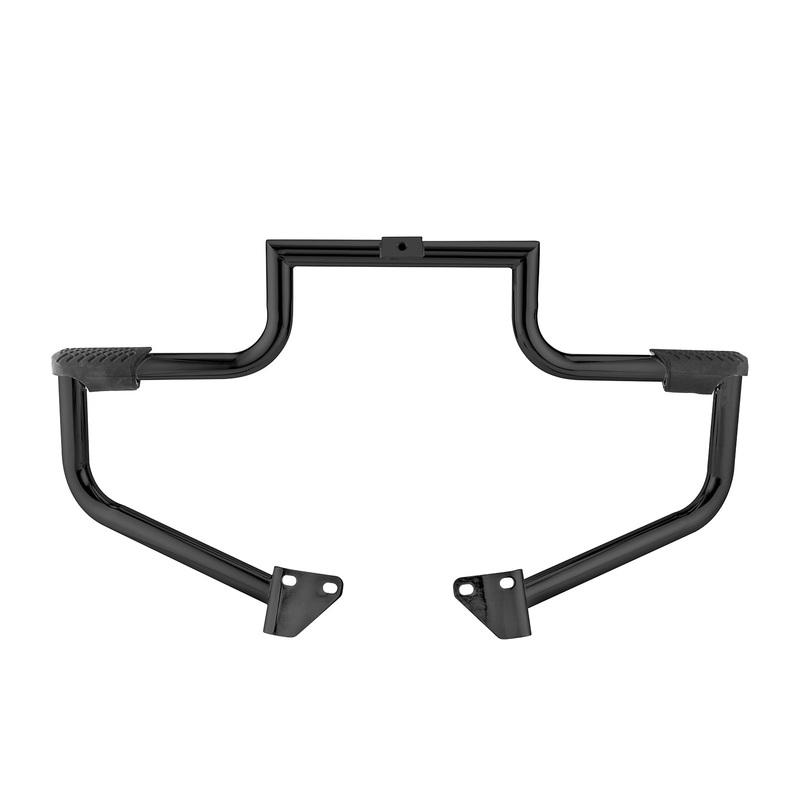 2006-2017 Harley Dyna Steel Pipe Gloss Black Front Engine Guard Crash Bar