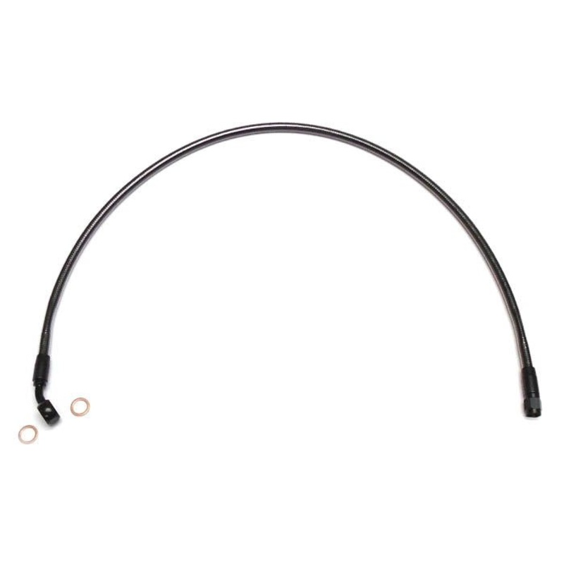 42in. Upper Front Brake Line with 10mm x 35 Degree Banjo – Black Pearl.