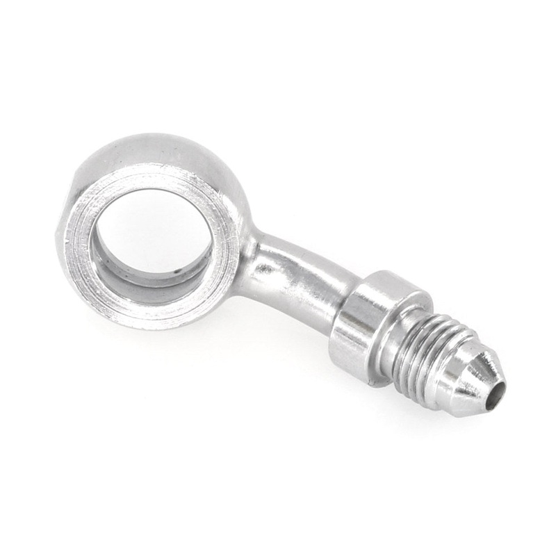 Chrome True 12mm ID, 20 Degree Banjo – Male #3 End.