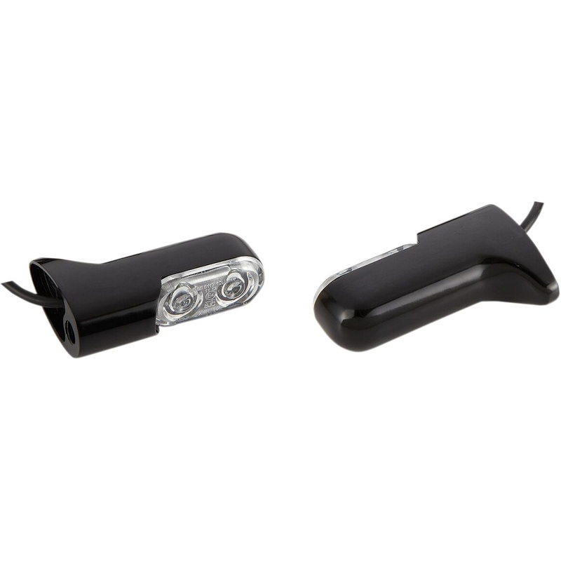 Turn Signal Direct Bolt On, Black With Red Light