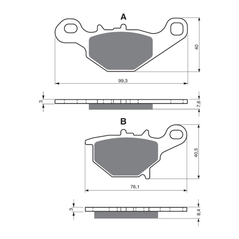 GOLDfren Brake Pads GF226 – S3