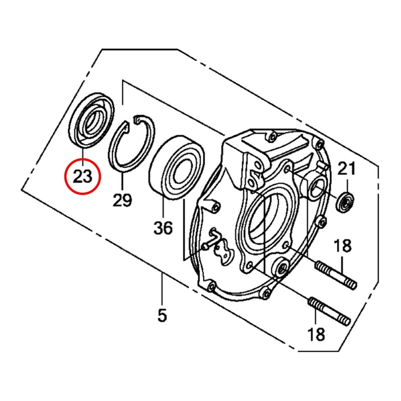 Whites Dust Seal – Honda Rear Brake Seal – 44 x 75 x 9