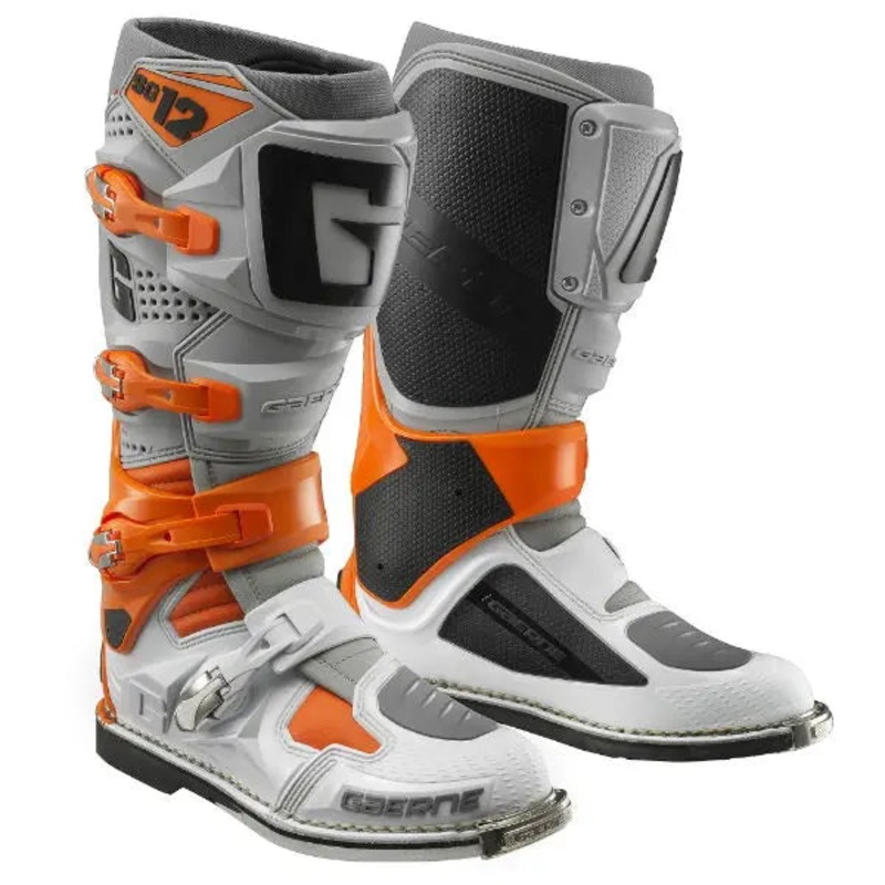 Gaerne SG-12 MX Boots Orange / Grey / White