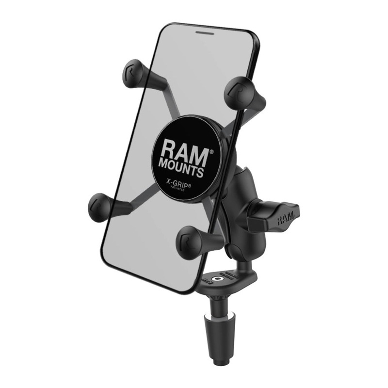 RAM X-Grip Phone Holder with Motorcycle Fork Stem Base