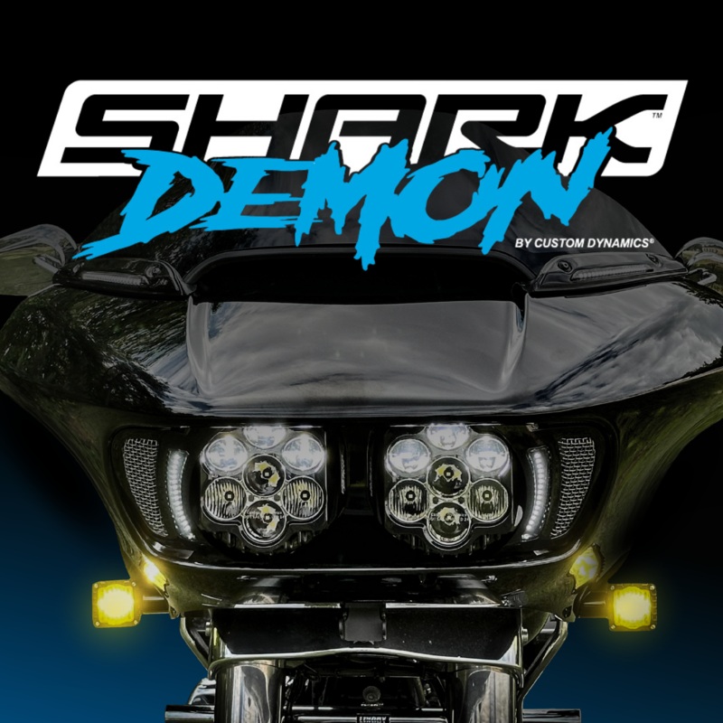 Shark Demon 2 Performance LED Headlight Kit – 14+ Road Glide