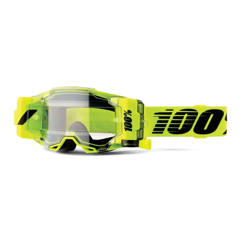 100% Armega Forecast Goggles Nuclear Citrus / Clear Lens