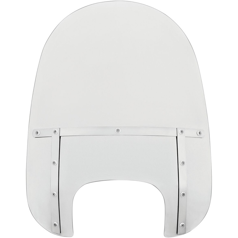 21″ Windshield Memphis Fats, Clear & Polished Mount Kit – 18+ Softail