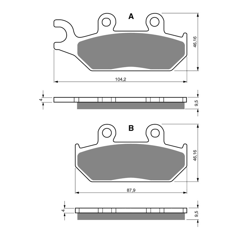 GOLDfren Brake Pads Sintered Sports GF033 – S3 (PR58)