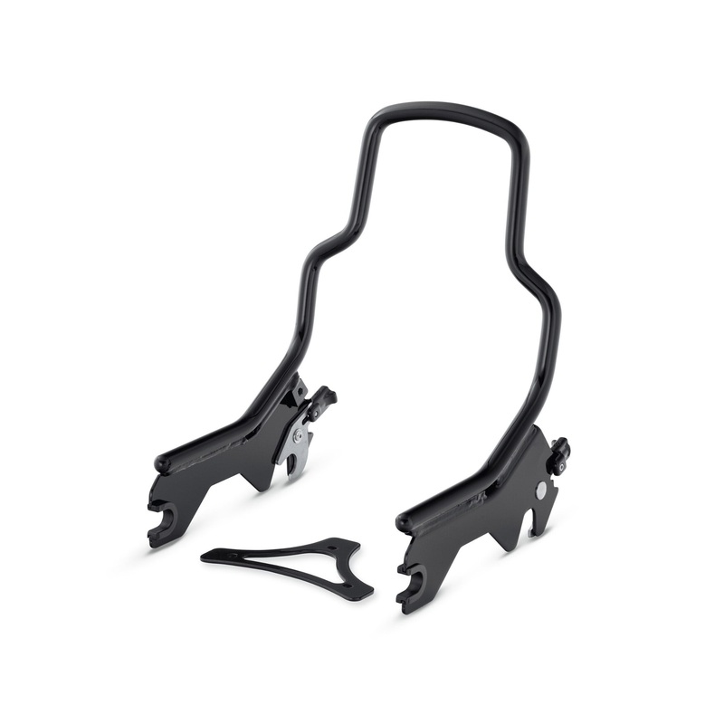 Harley Davidson 52300448 HoldFast Sissy Bar Upright – Short – Gloss Black KIT,BKRST,SHORT,BLACK,TRIM 150
