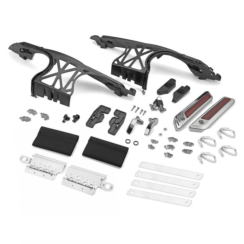 Harley Touring 14-UP One Touch Opening Saddlebag Latch Lids Hardware Kit