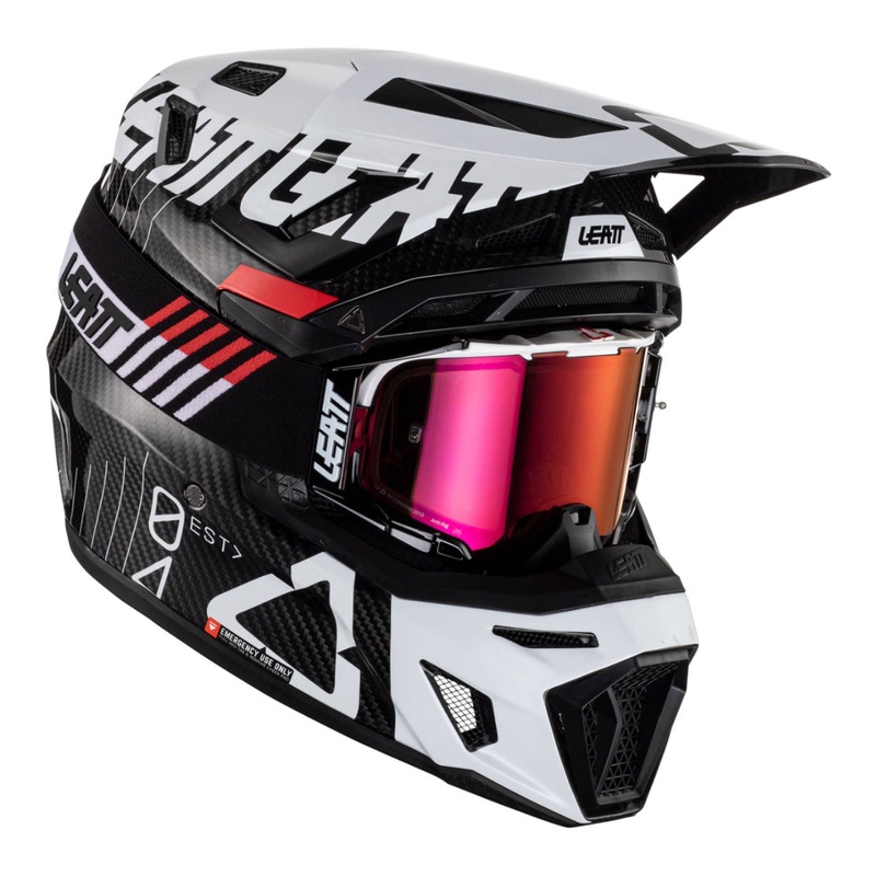 Leatt 9.5 Helmet Kit – Carbon / White