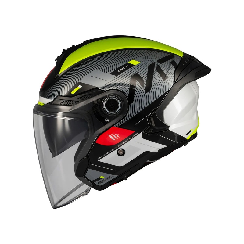 MT Helmets Cosmo SV Silence B3 Gloss Fluo Yellow